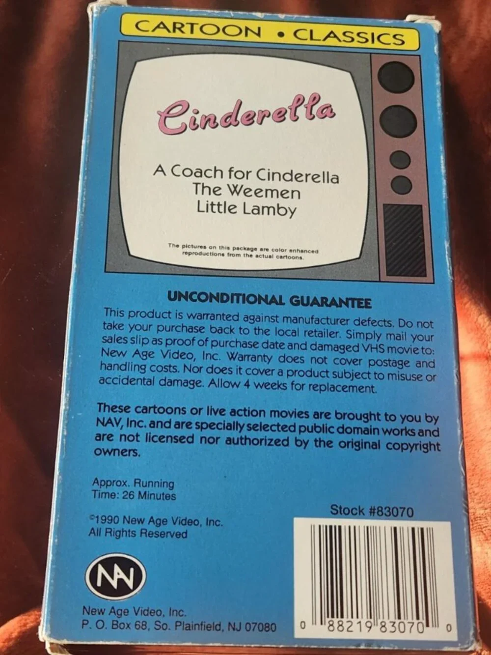 Classic cartoon Favorites: Cinderella - 1990 - VHS